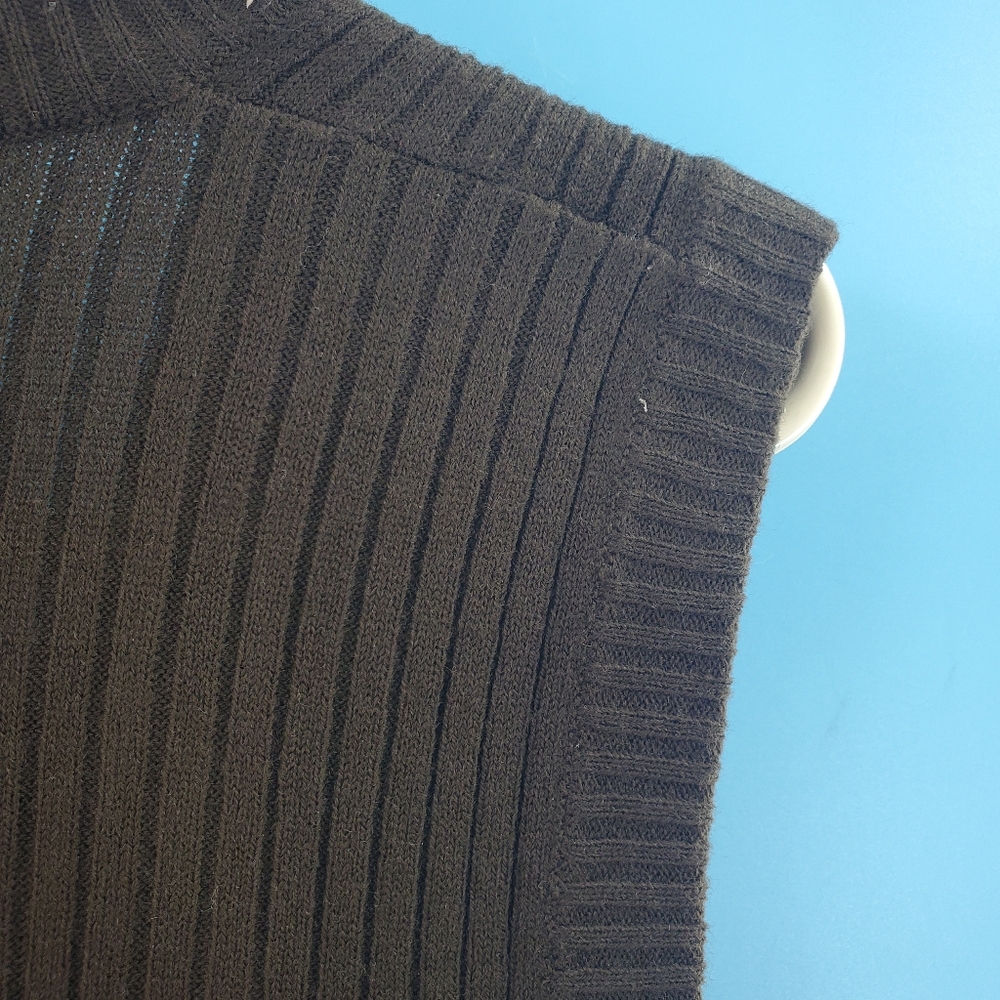 Vintage 70s brown sweater vest S/M - Picture 8 of 11